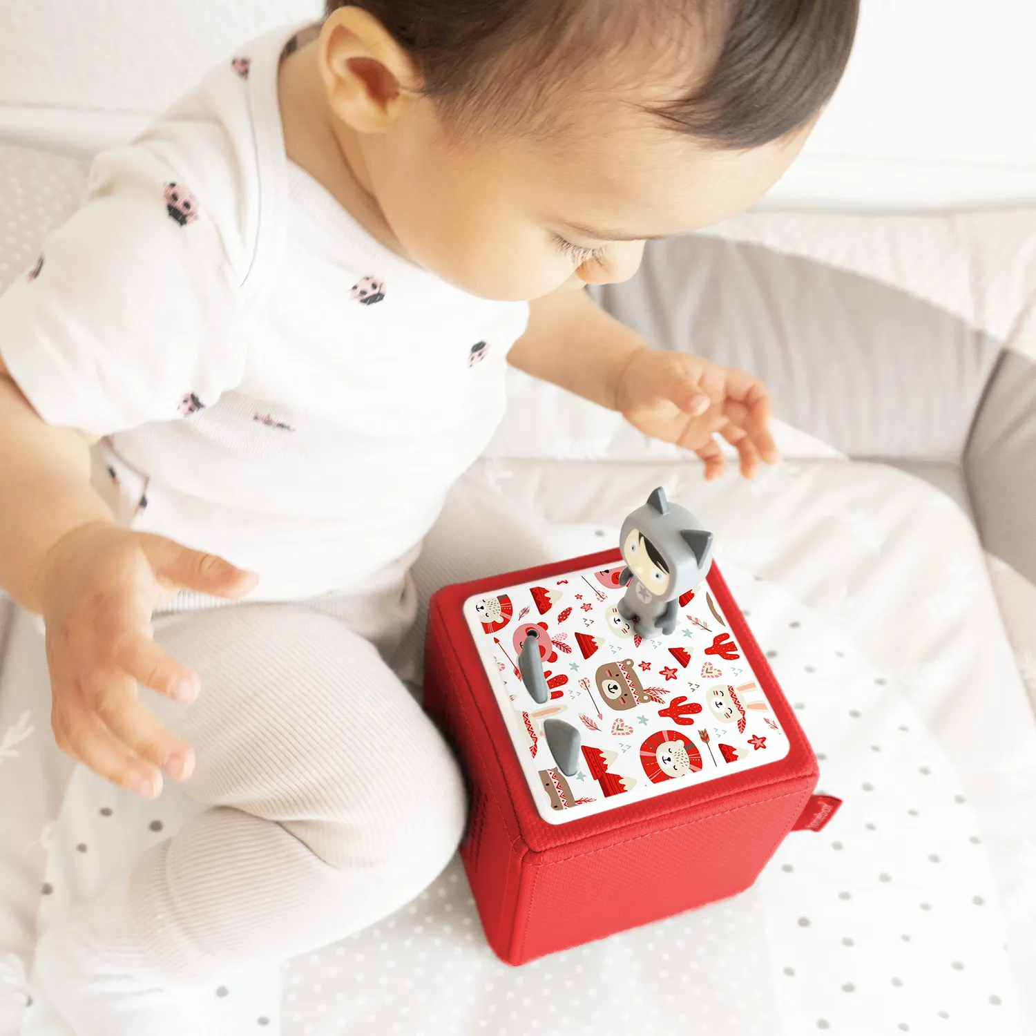 MeinBaby123 Boho Tiere Rot Toniebox Schutzfolie