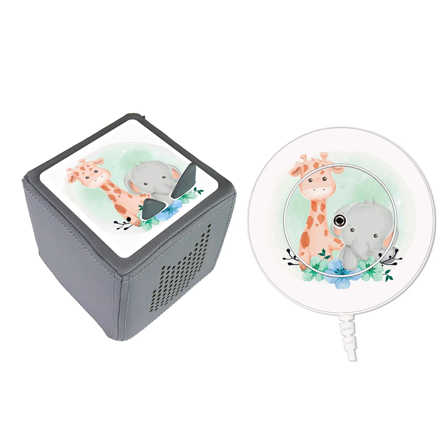 MeinBaby123 Toniebox Giraffe Elefant Schutzfolie Bundle 2-teilig