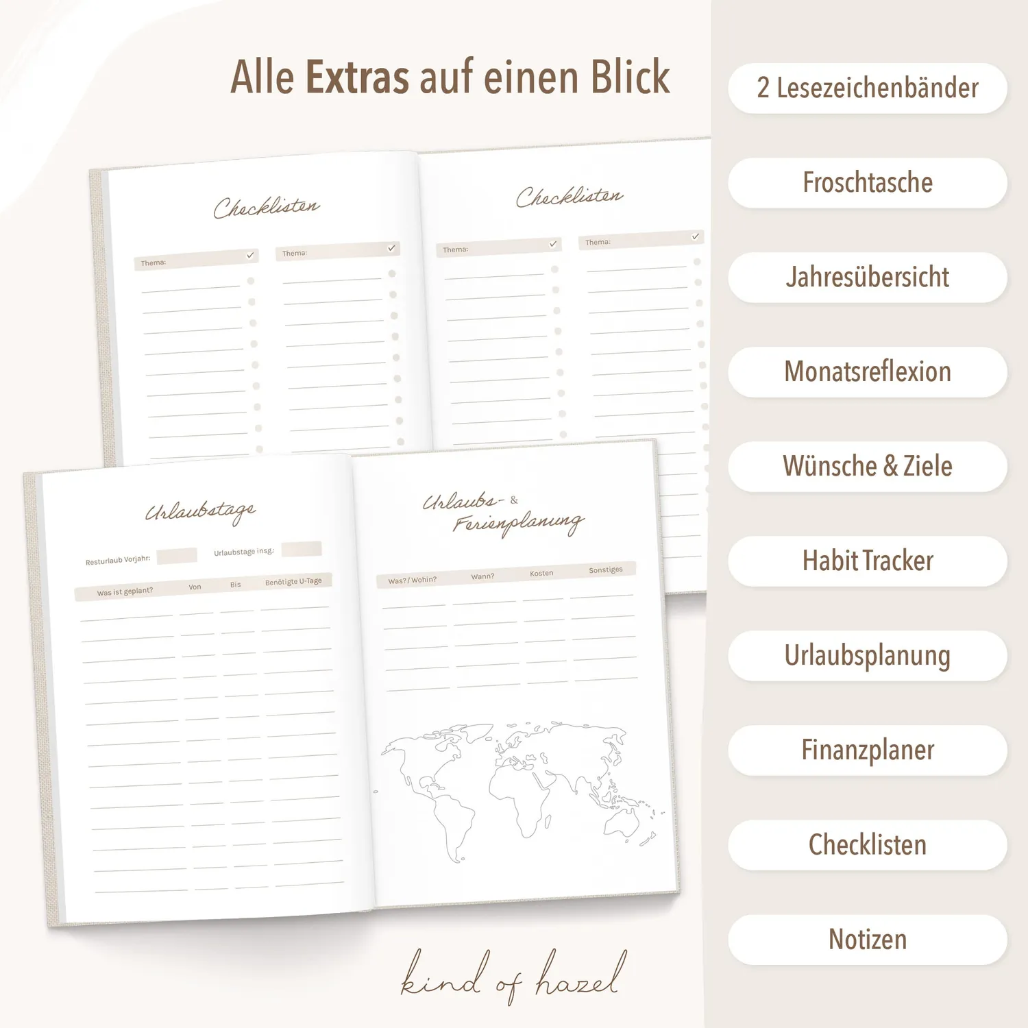 MINTKIND kind of hazel Create 2027 Buchkalender A5 Leo