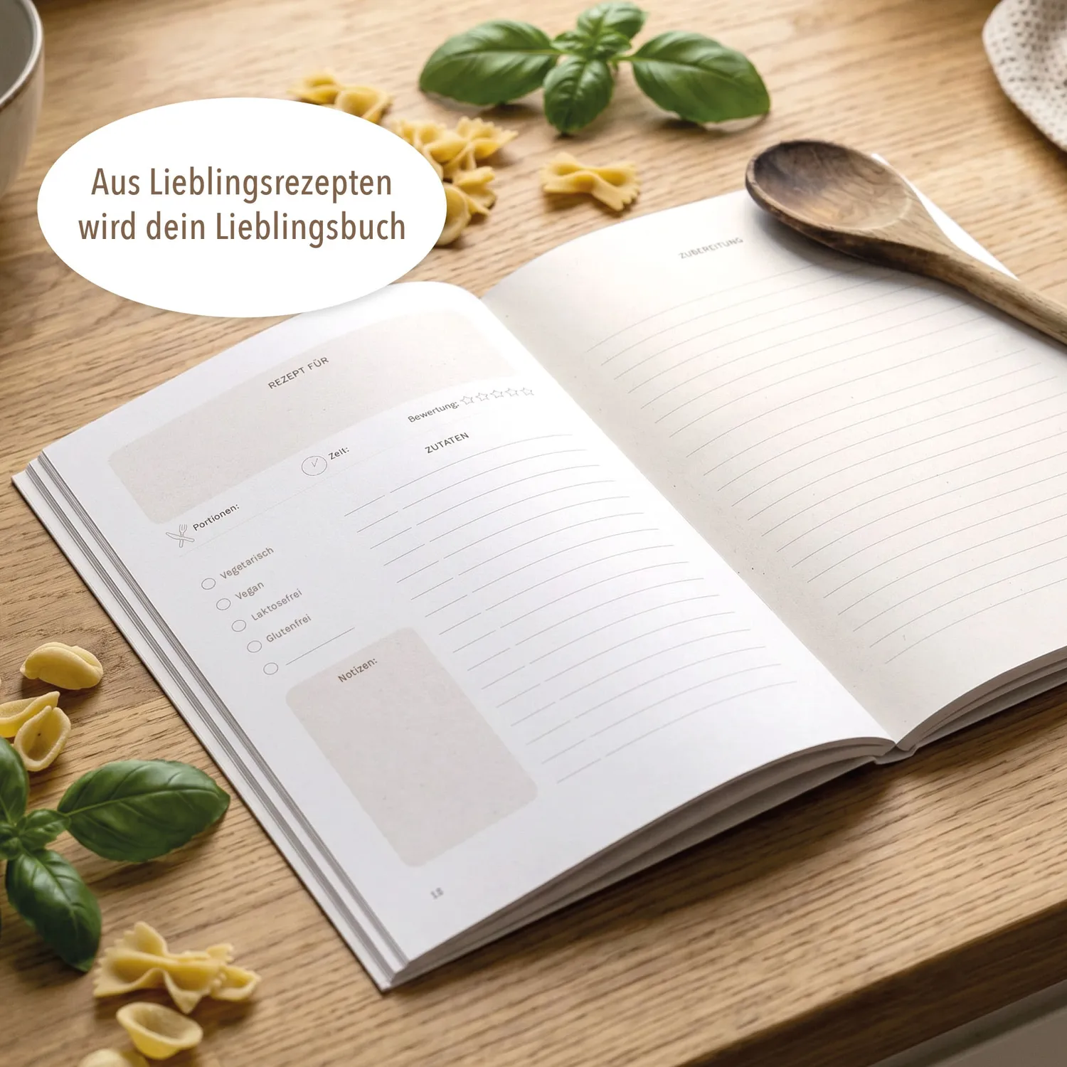 MINTKIND Meine Rezepte Rezeptbuch Salbei zum Selberschreiben