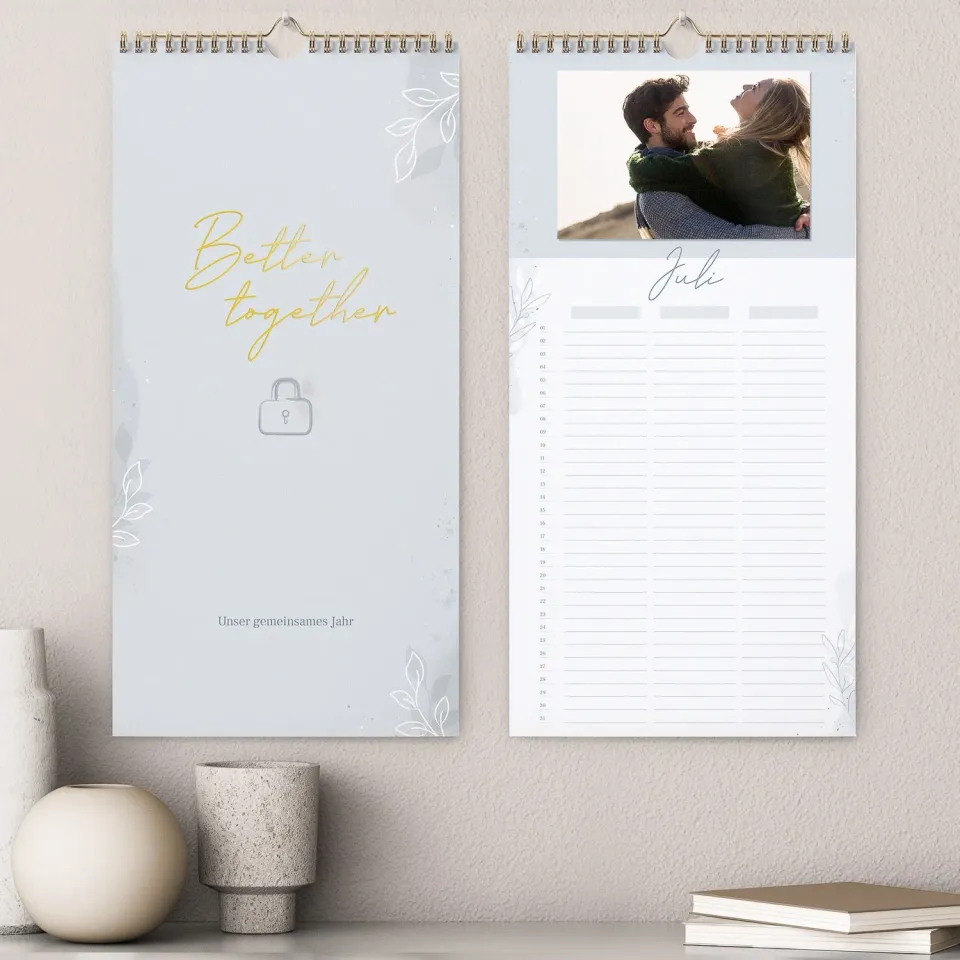 kind of hazel Paarkalender Wandkalender 21x42,5 cm