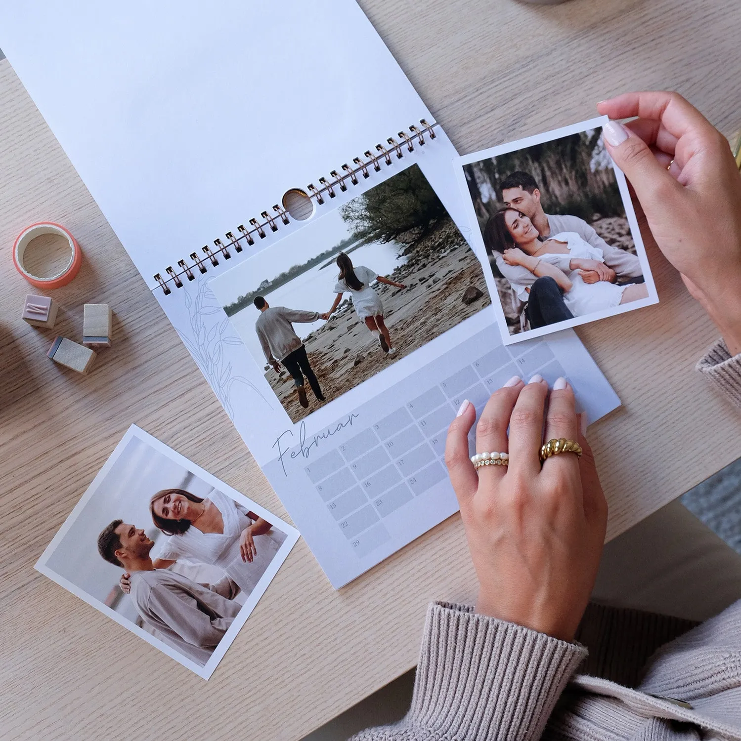 MINTKIND kind of hazel Fotokalender Kalender 21x21 ohne Jahr