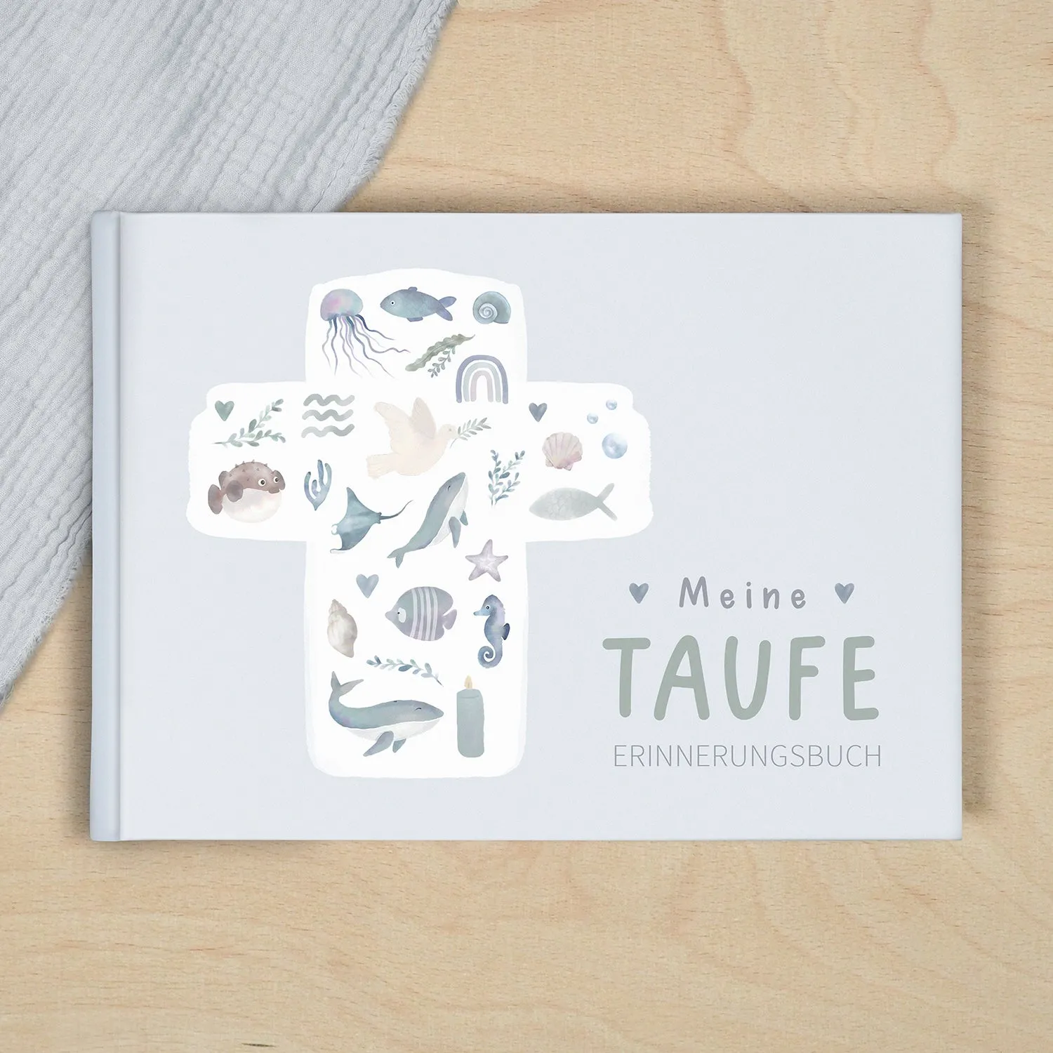 MINTKIND Meine Taufe Taufbuch Wald 60 Seiten