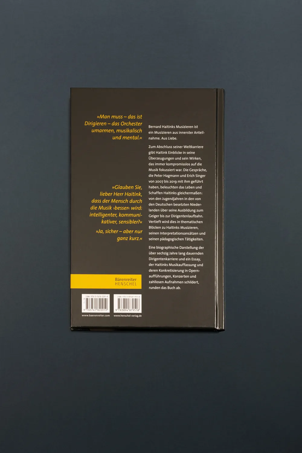 Seemann Henschel Bernard Haitink Dirigieren ist ein Rätsel Buch