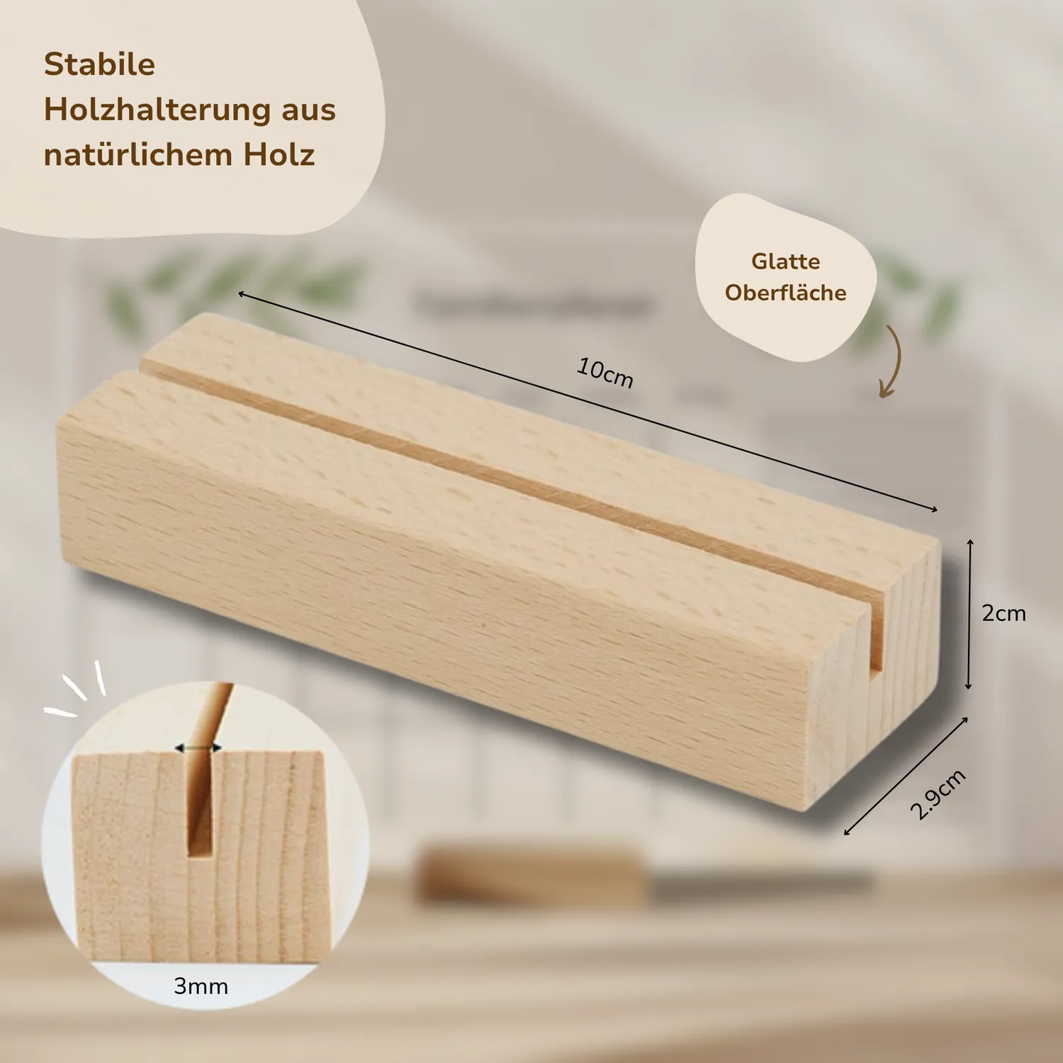 MeinBaby123 Familienplaner Acryl A3 mit Holzhalterung