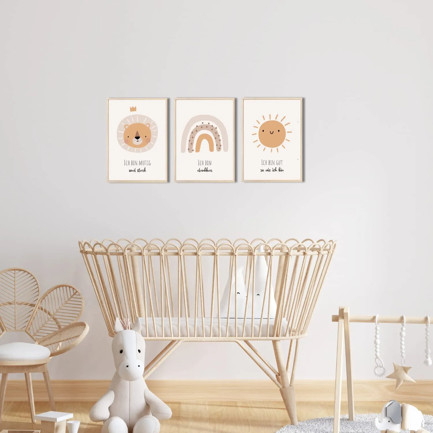 MeinBaby123 Affirmationen Poster 3er Set A4 matt
