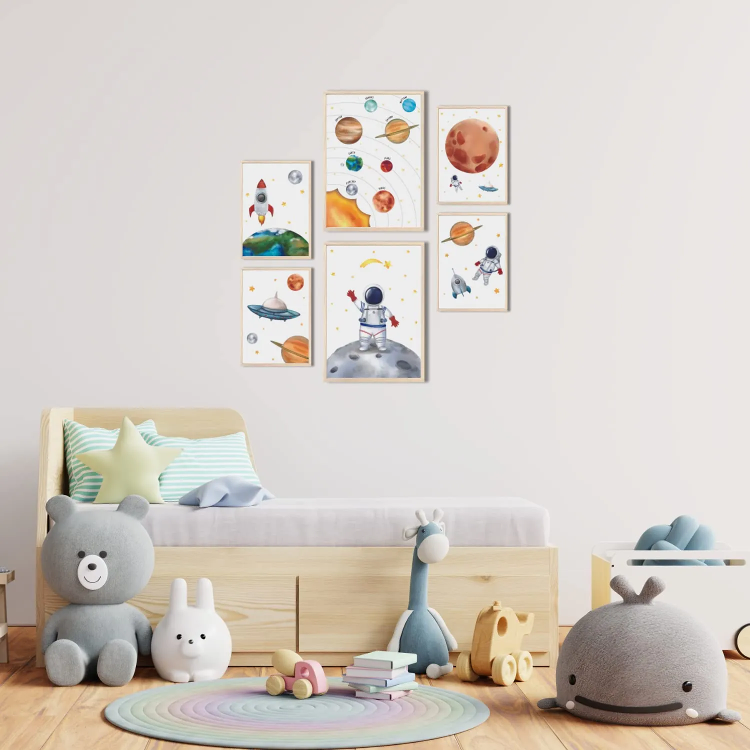 MeinBaby123 Astronaut Poster 6er Set A4/A5 matt