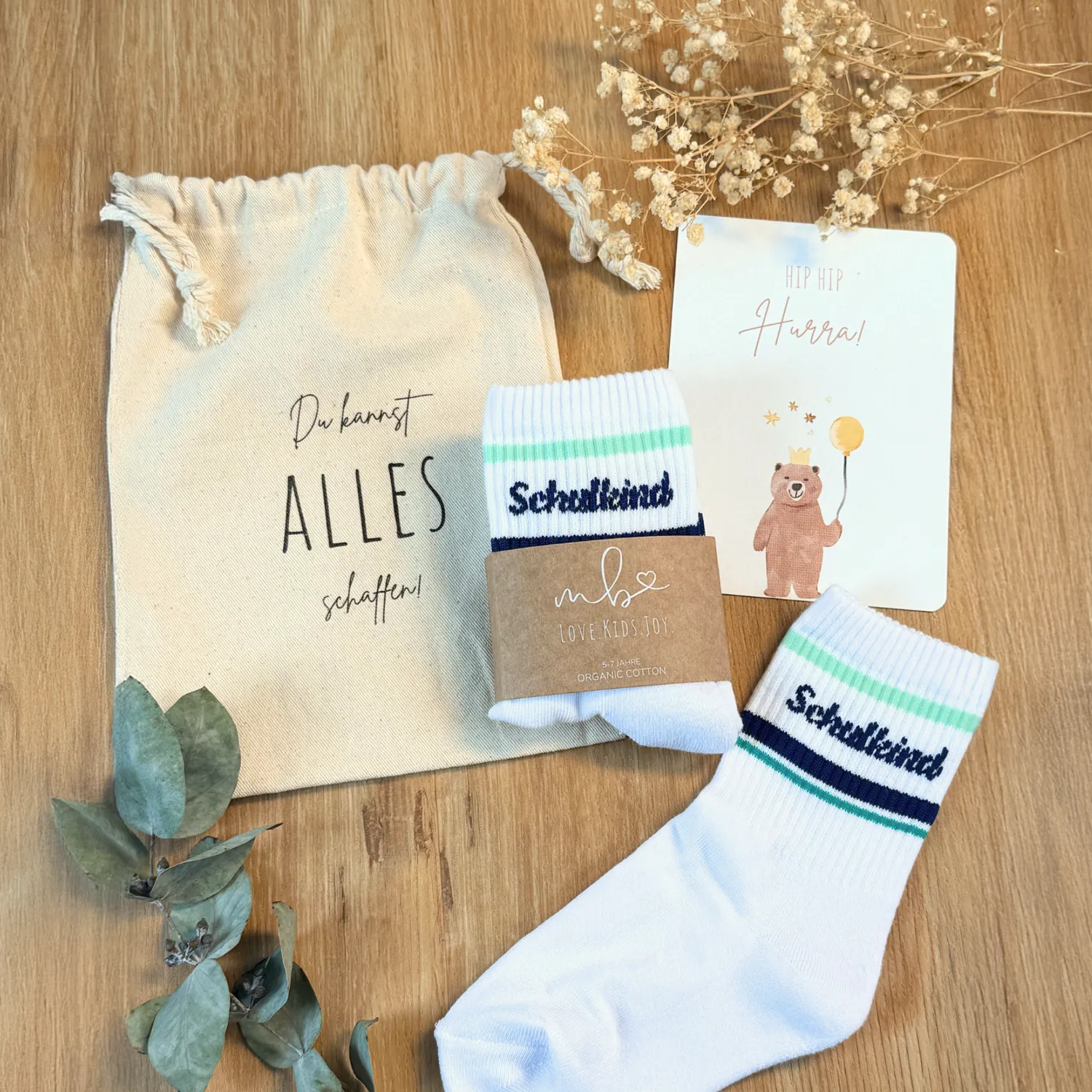 MeinBaby123 Schulkind Socken Blau Baumwolle 5-7 Jahre