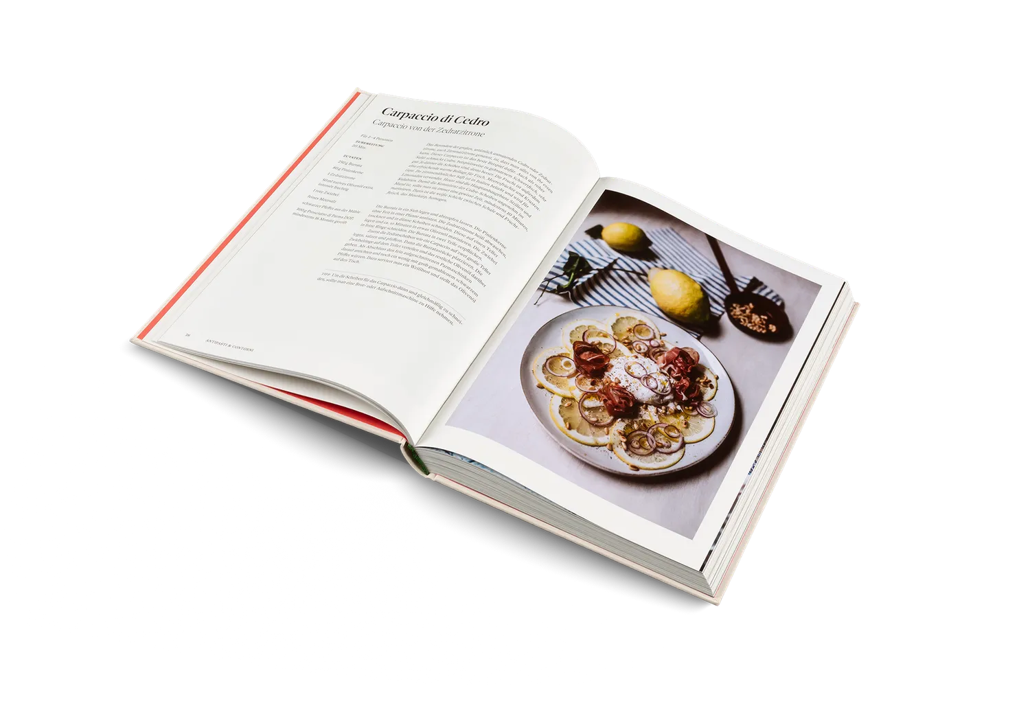 Gestalten Originale Kochbuch gebunden – italienische Küche