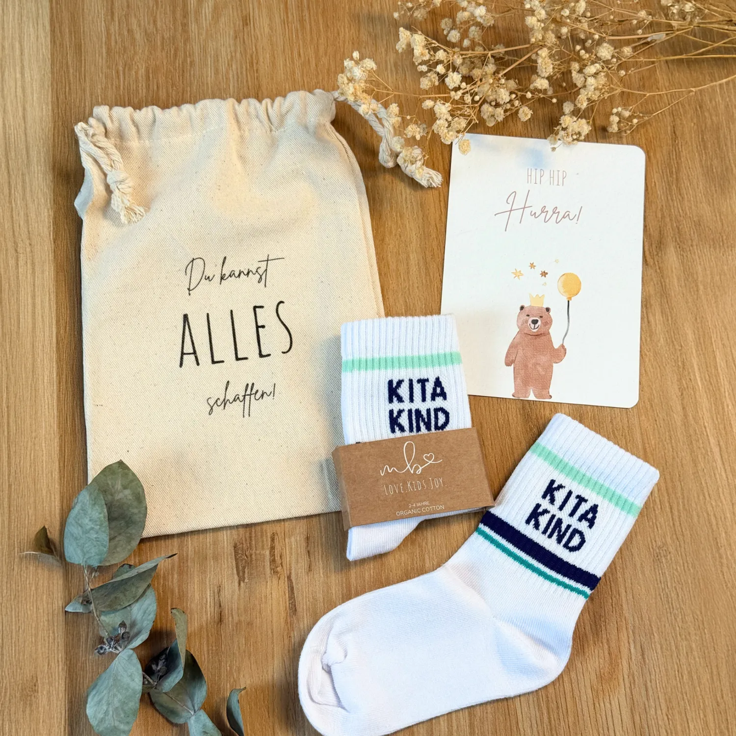 MeinBaby123 Kitakind Socken Blau 2-4 Jahre 1 Paar