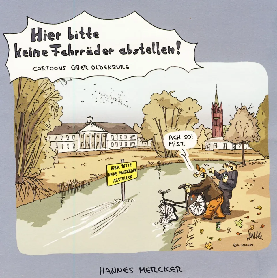 Isensee Literatur Hier bitte keine Fahrräder abstellen! Cartoon