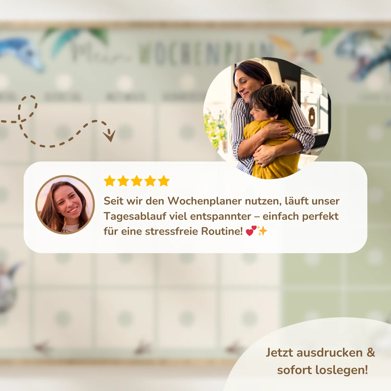 MeinBaby123 Dino Wochenplan Kinder zum Ausdrucken