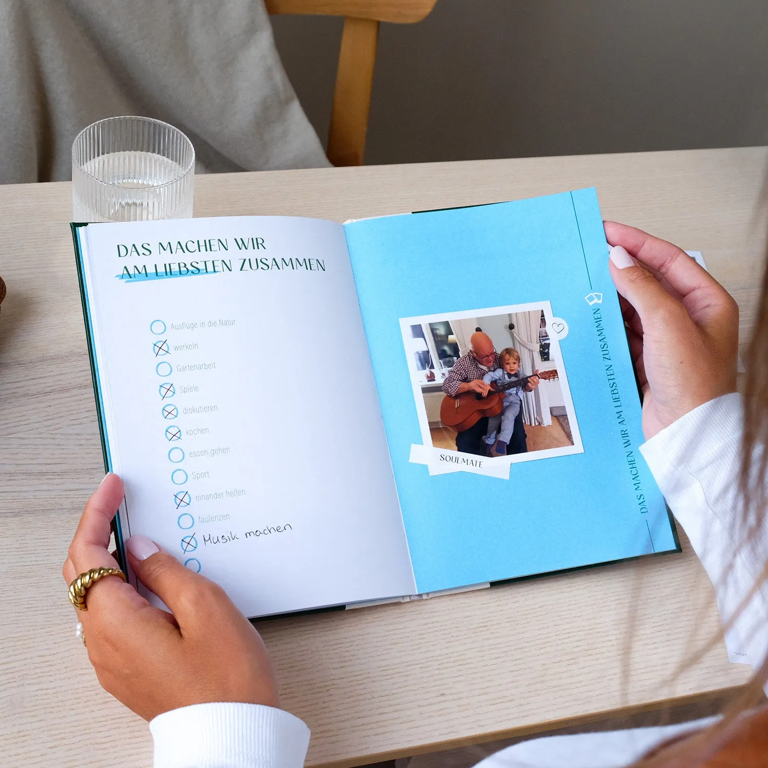 MINTKIND Opa Buch zum Ausfüllen Erinnerungsbuch 64 Seiten