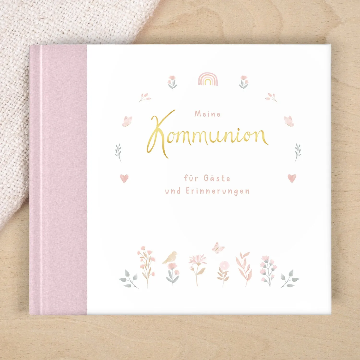 MINTKIND Meine Kommunion Gästebuch 72 Seiten Erinnerung
