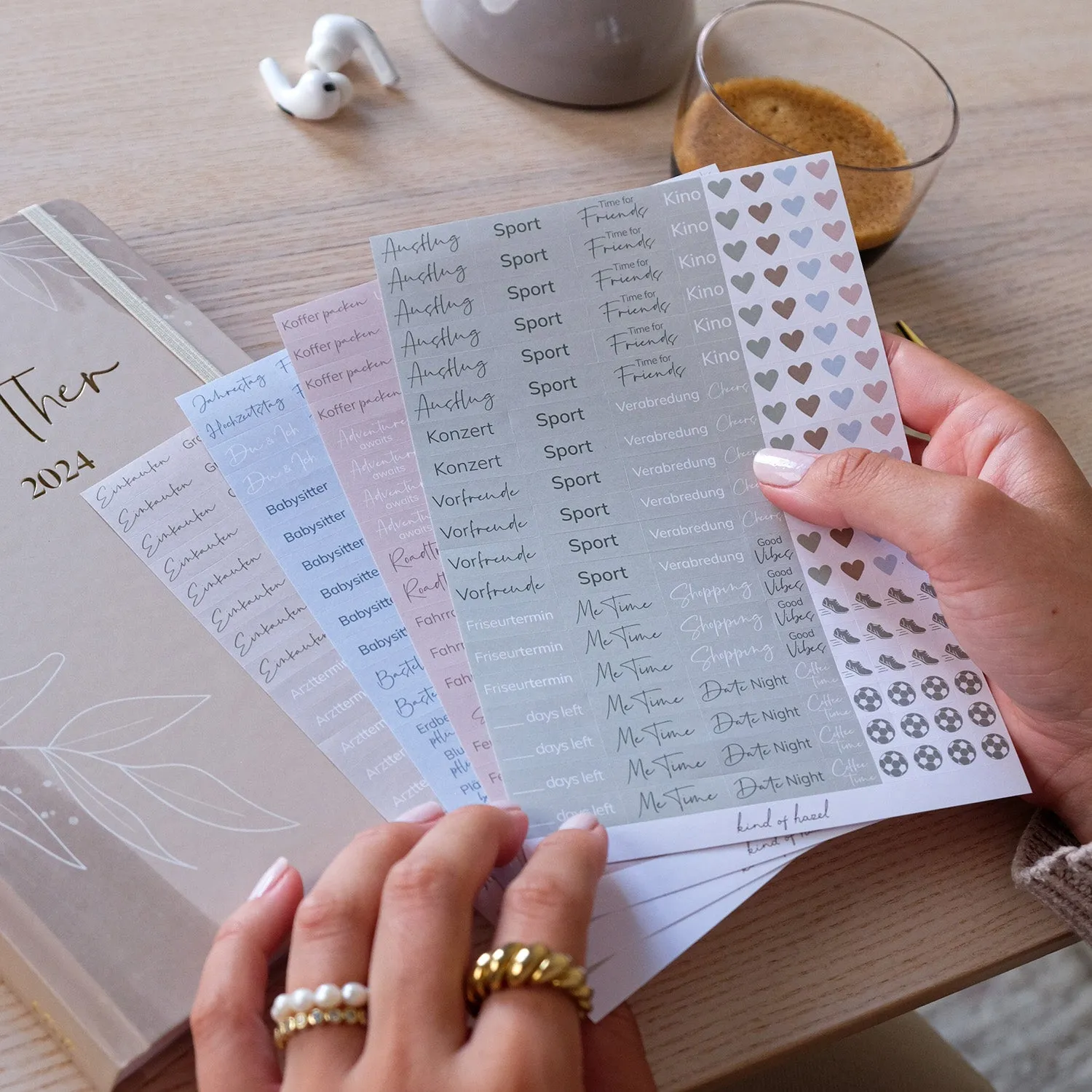 MINTKIND kind of hazel Create & Organize Sticker Set