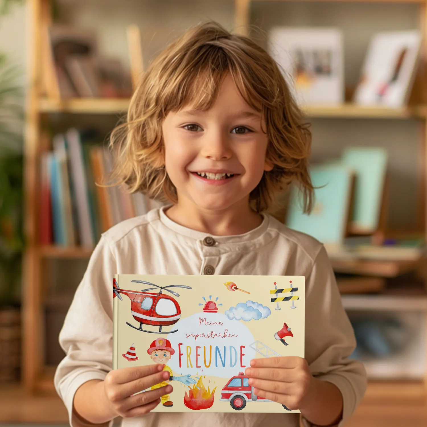 MeinBaby123 Freundebuch Kinder Feuerwehr Hardcover 76 Seiten
