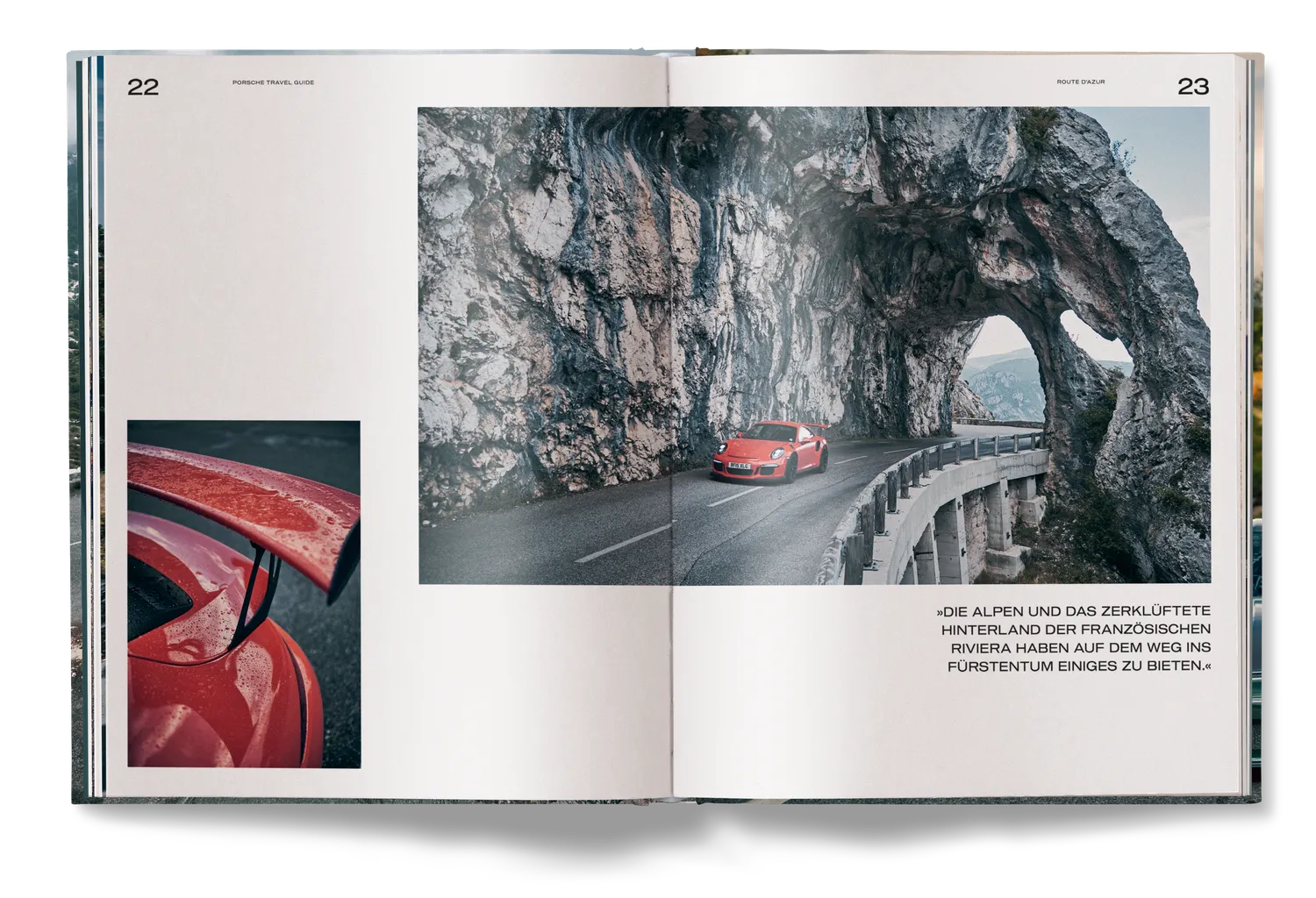 Porsche Escapes Bildband deutsche Ausgabe Alpenpässe