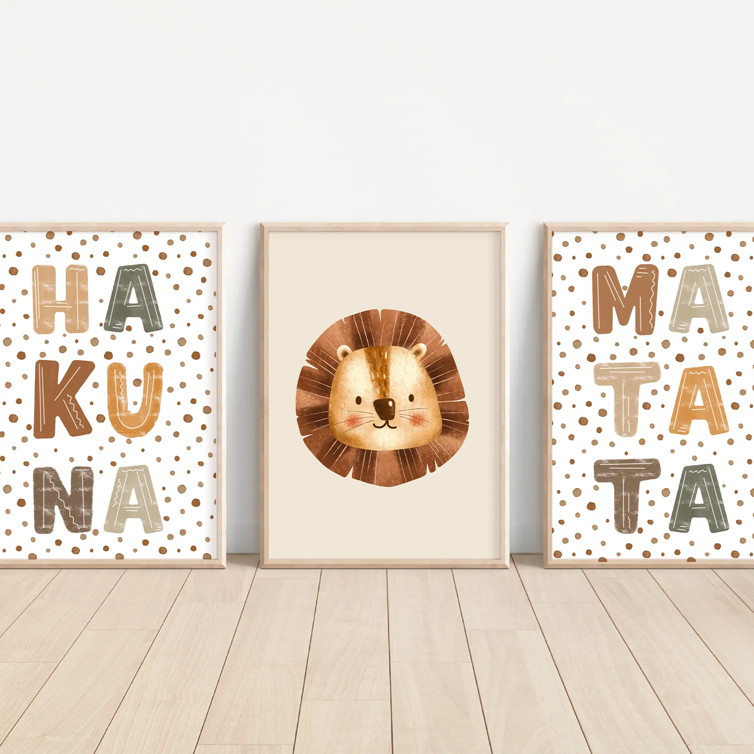 MeinBaby123 Hakuna Matata Poster 3er Set A4 Boho