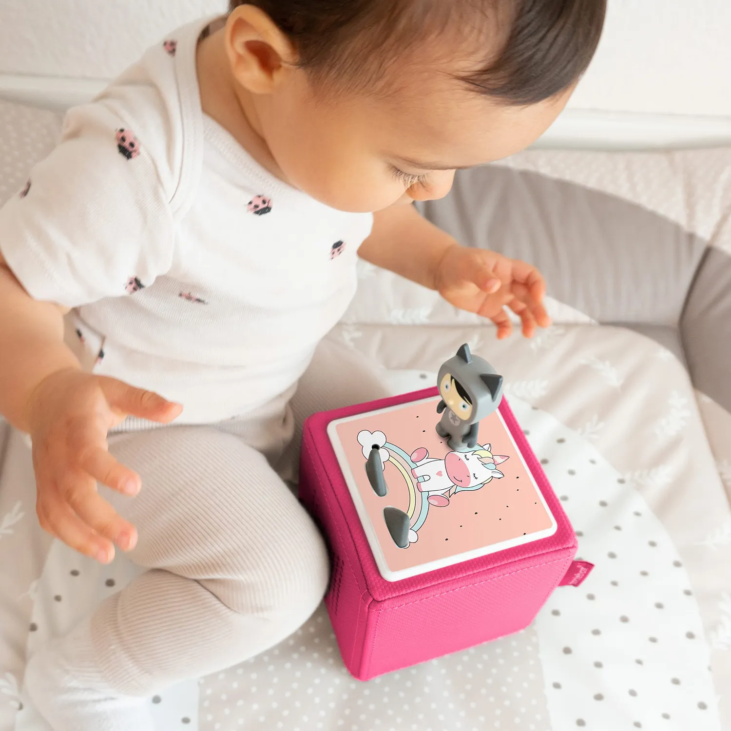 MeinBaby123 Einhorn Toniebox Sticker Schutzfolie Regenbogen