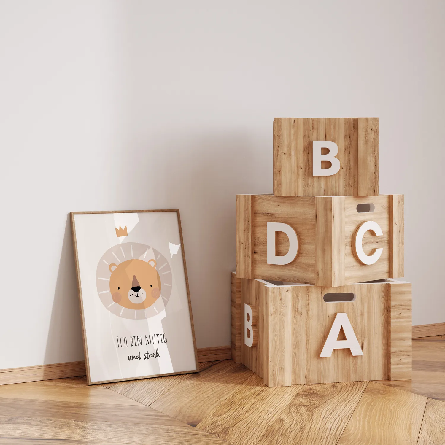 MeinBaby123 Poster Affirmation 6er Set A4 Boho Tiere