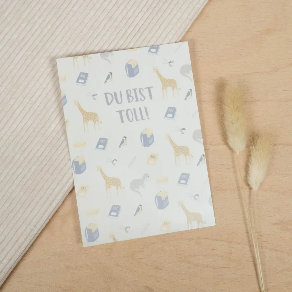 MINTKIND Postkarte Du bist toll Natur DIN A6