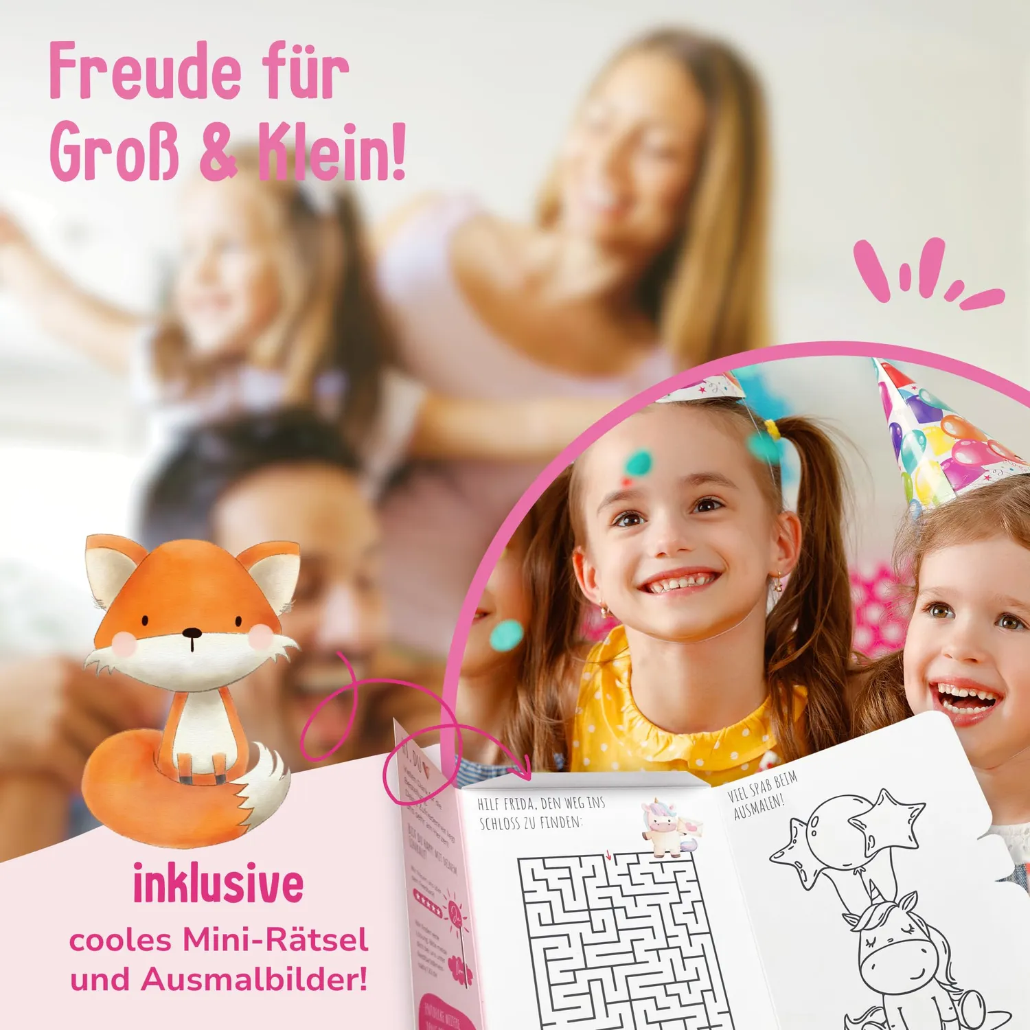 MeinBaby123 Kinder Tattoos 3er Set Einhorn Fee Meerjungfrau
