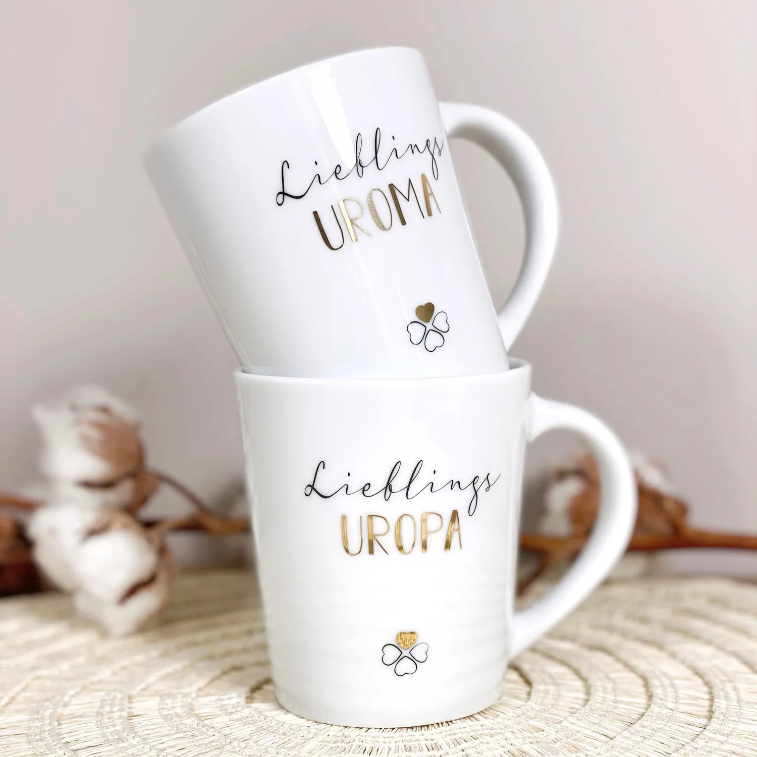 MINTKIND Lieblings Uroma Becher Porzellan 250 ml