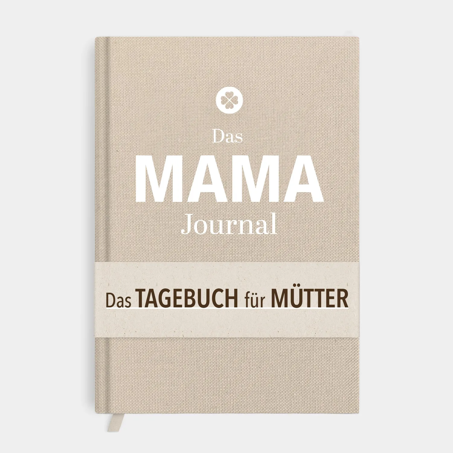 MINTKIND Mama Journal Tagebuch Leinen Beige geführt