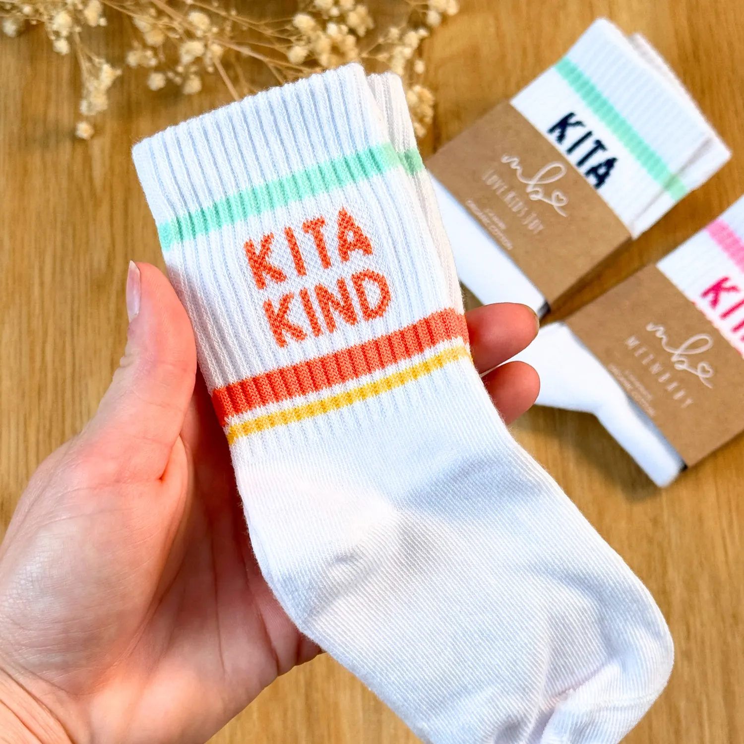 MeinBaby123 Kitakind Socken Bunt Gr. 2-4 Jahre Baumwolle