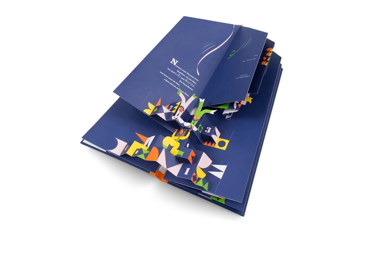 Kleine Gestalten Eins zwei drei die Akrobaten Pop-up-Buch
