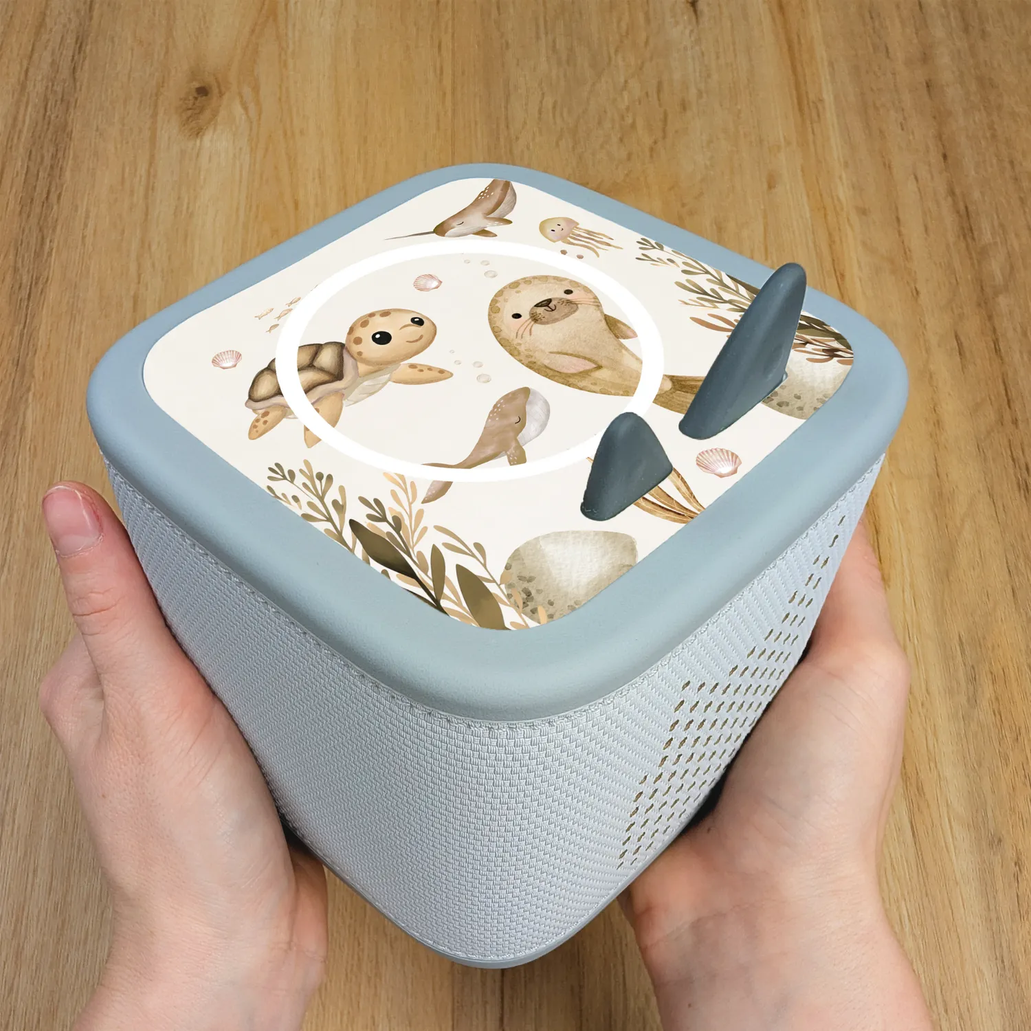 MeinBaby123 Unterwasserwelt Beige Schutzfolie Toniebox 2 wasserfest