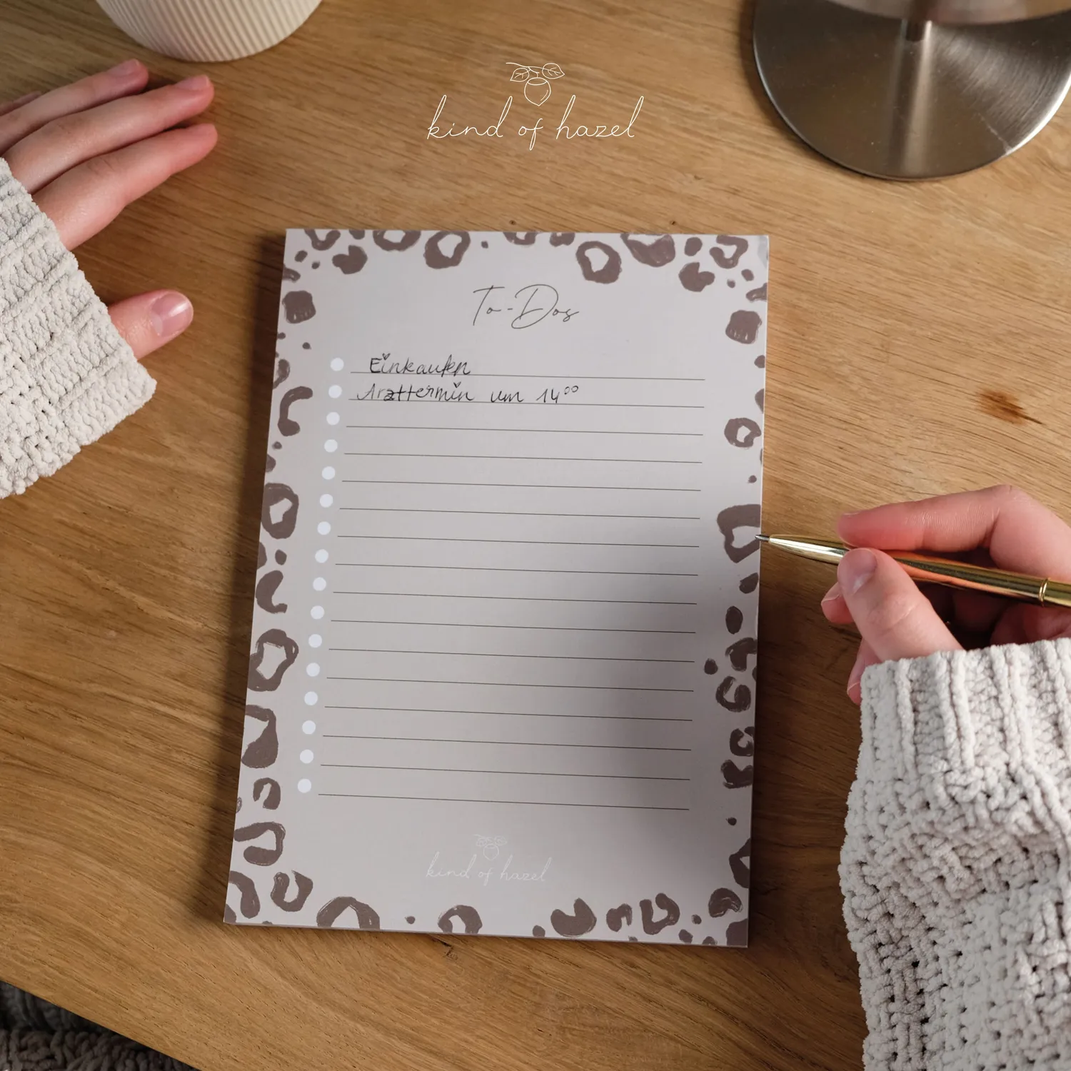 MINTKIND kind of hazel A5 To-do-Block 50 Blatt liniert