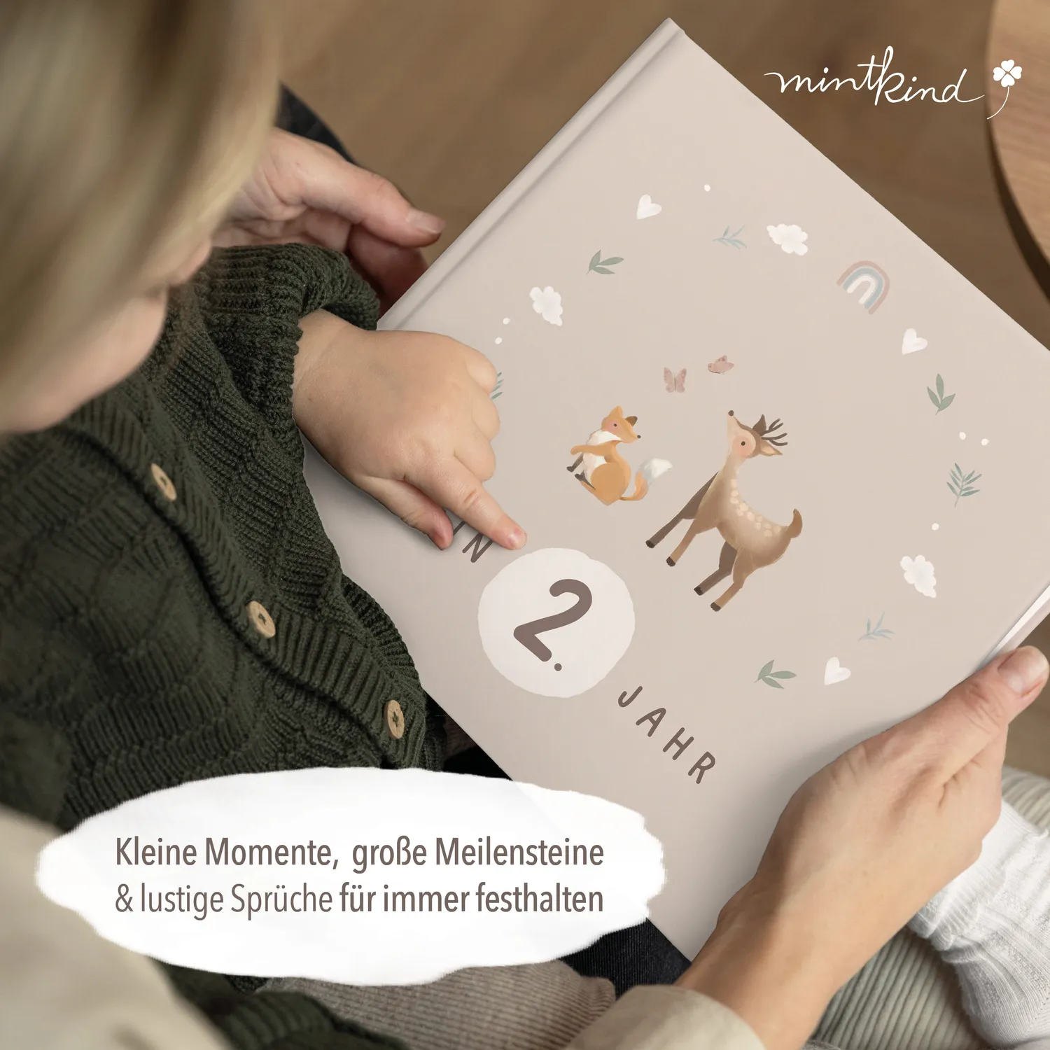 MINTKIND Babytagebuch Dein zweites Lebensjahr Beige