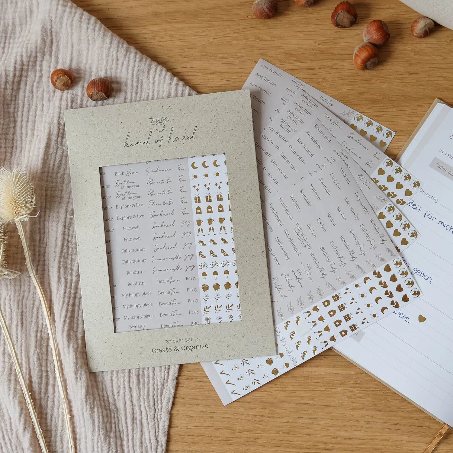MINTKIND kind of hazel Create & Organize Sticker Set