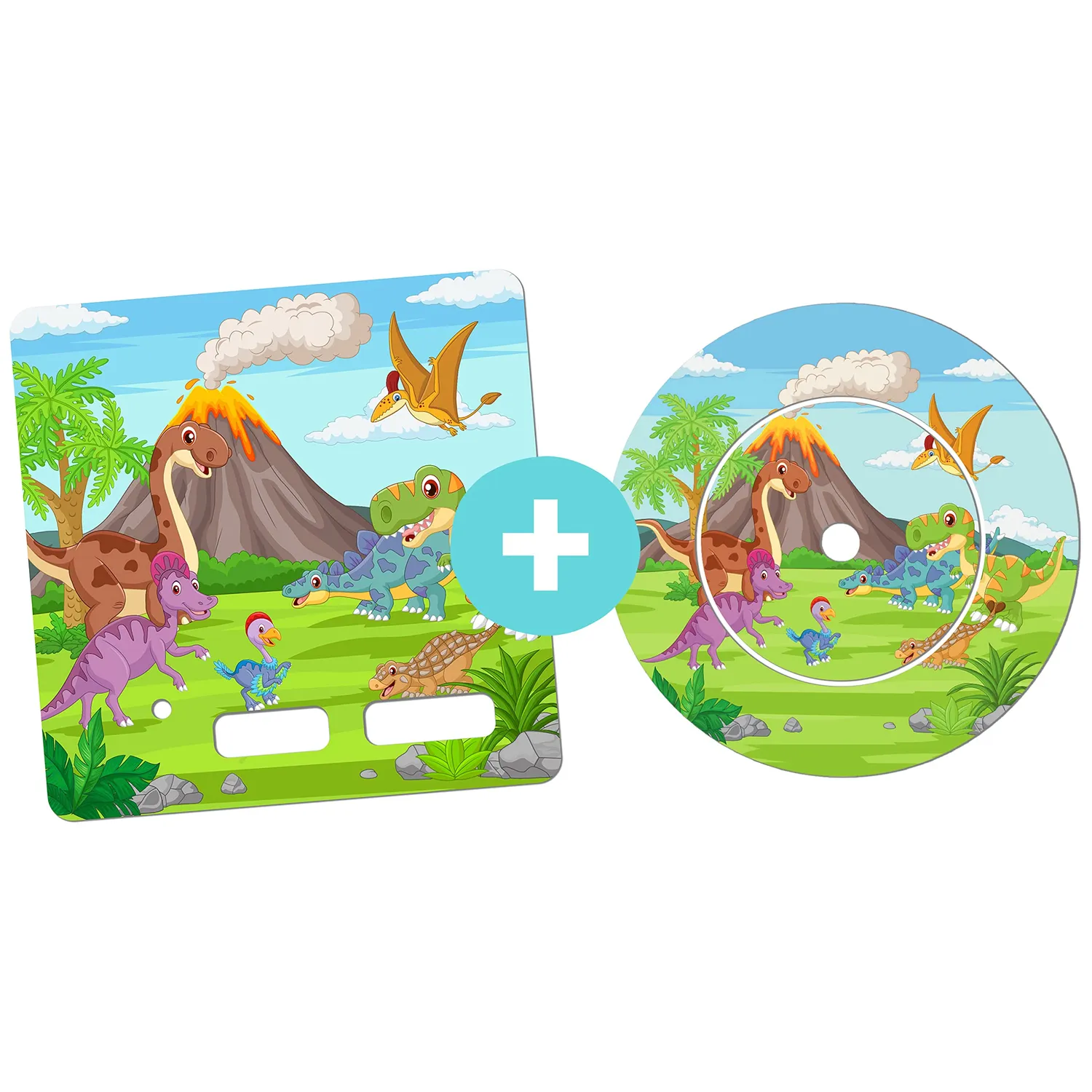MeinBaby123 Toniebox Schutzfolie Dino Bundle 2er Set