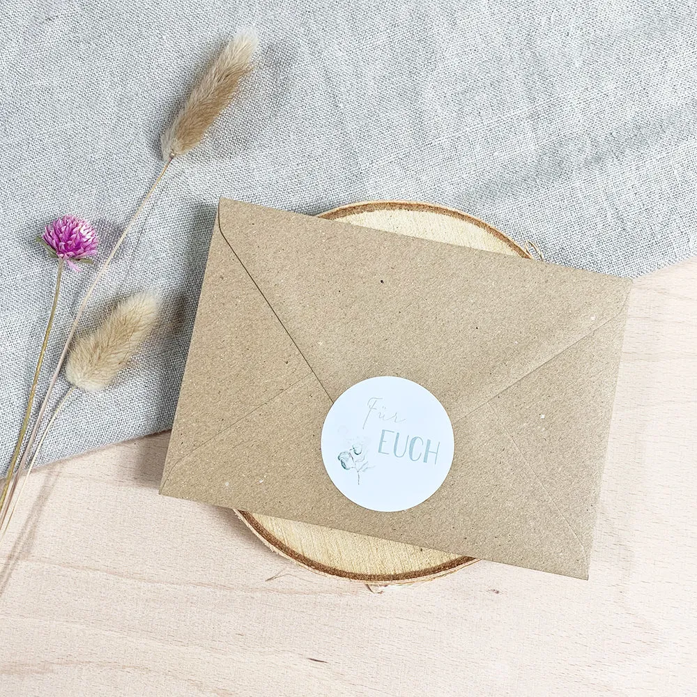 MINTKIND Liebe ist Hochzeitskarte DIN A6 mit Umschlag