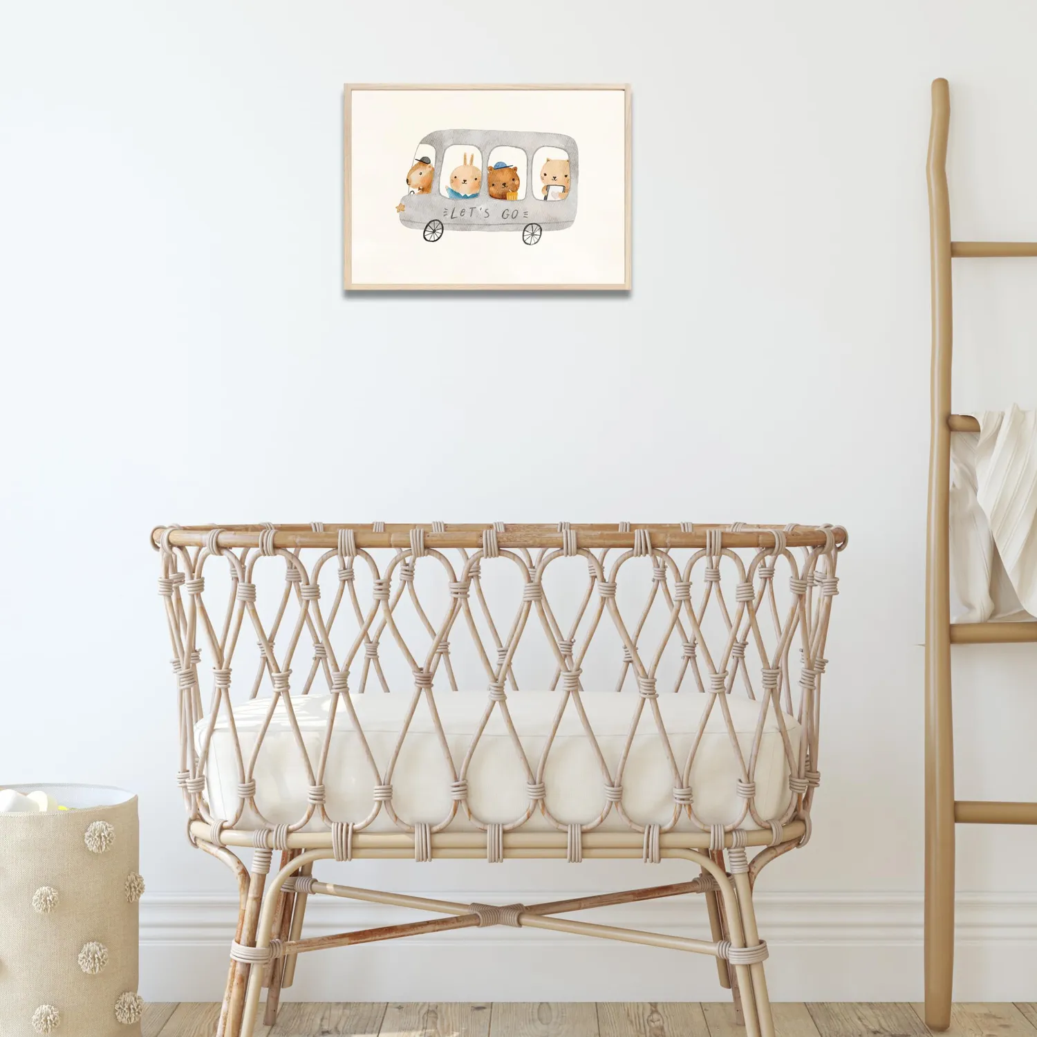 MeinBaby123 Kinderzimmerposter A4 Boho Süße Freunde
