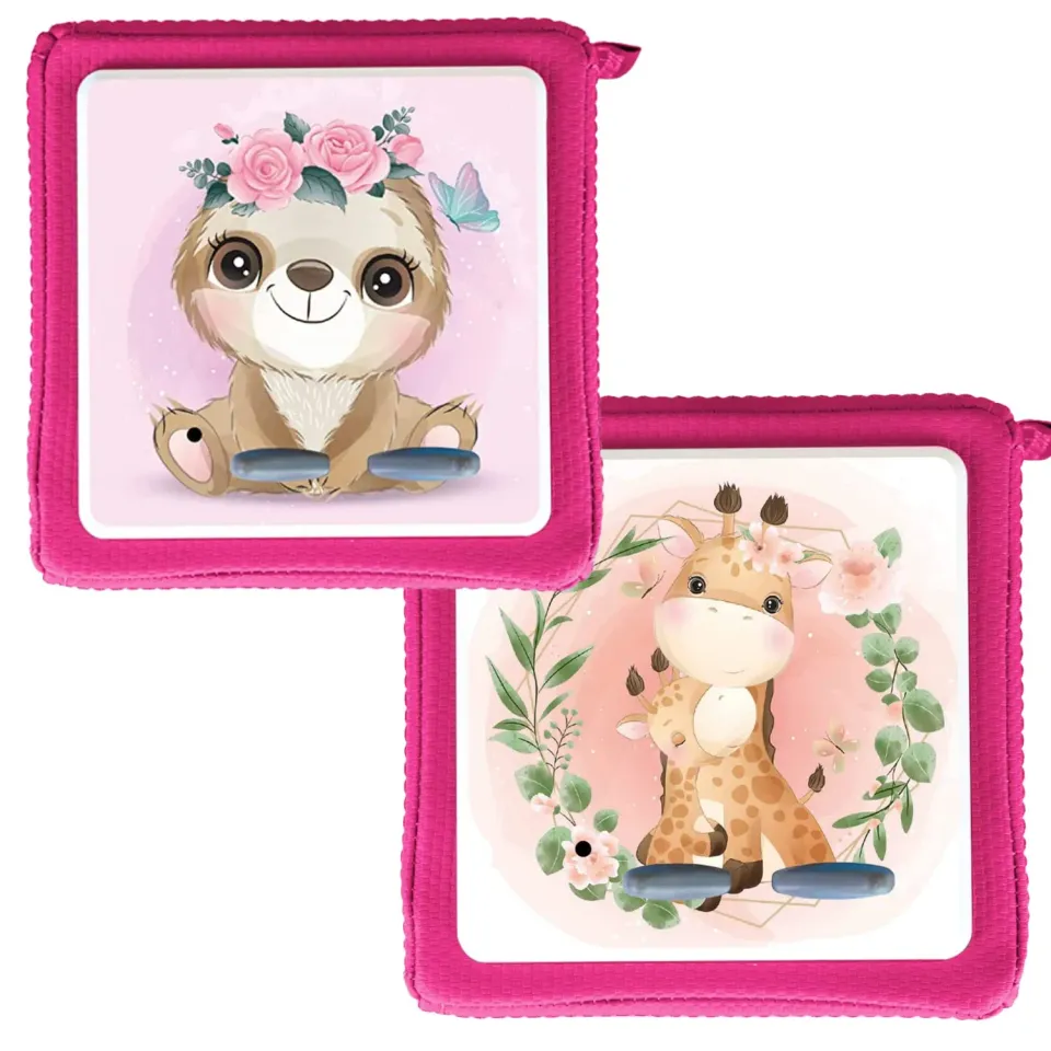 MeinBaby123 Toniebox Schutzfolie 2er Set Faultier Giraffe