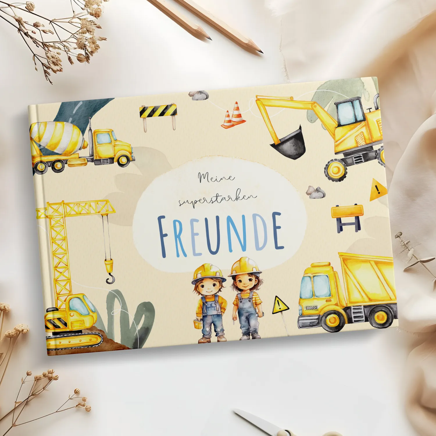 MeinBaby123 Freundebuch Bagger Hardcover 26 Freunde