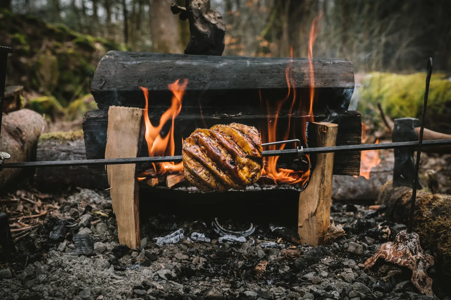 Gestalten Kochen mit Feuer Kochbuch Outdoor-Feuerküche