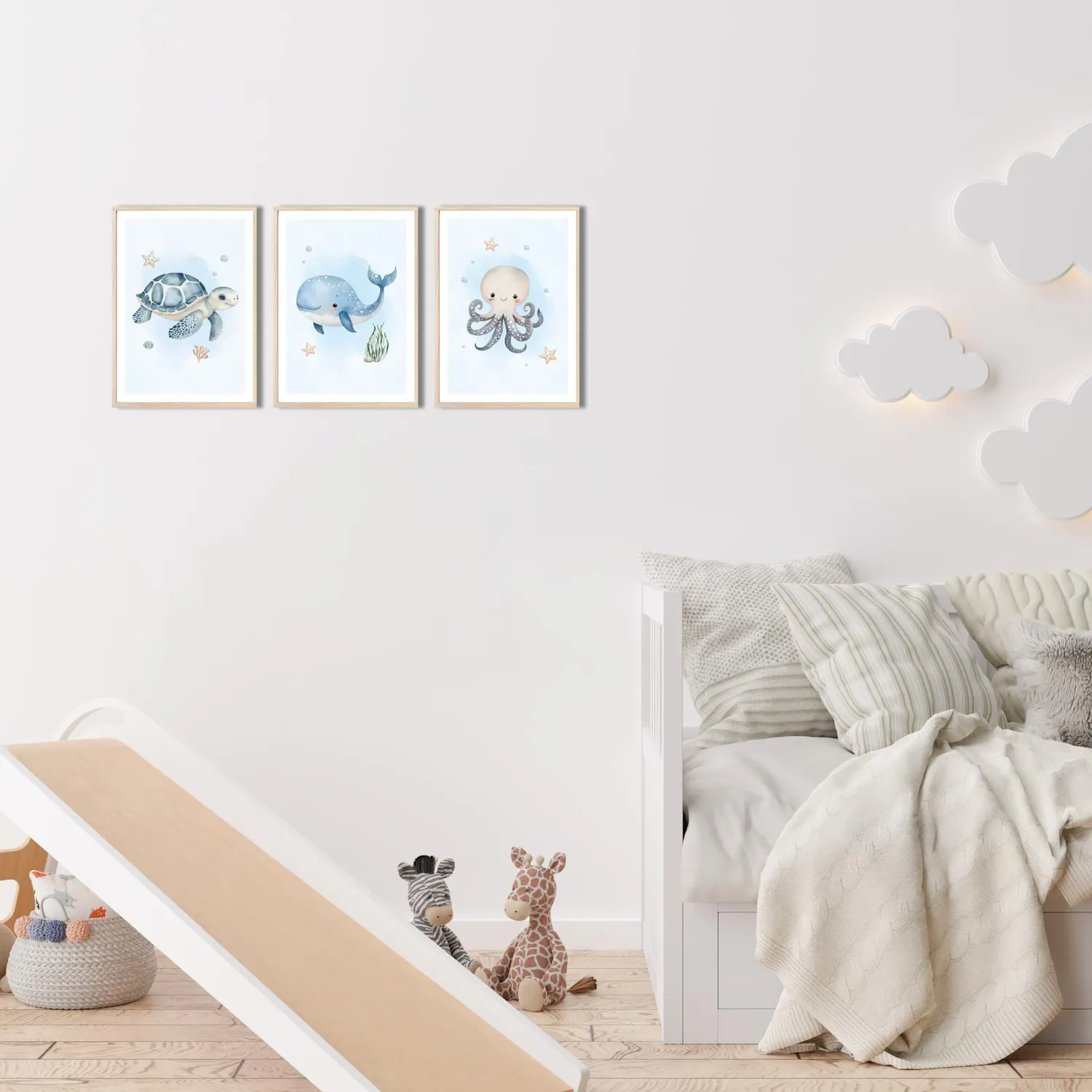 MeinBaby123 Unterwasserwelt Poster 3er Set A4