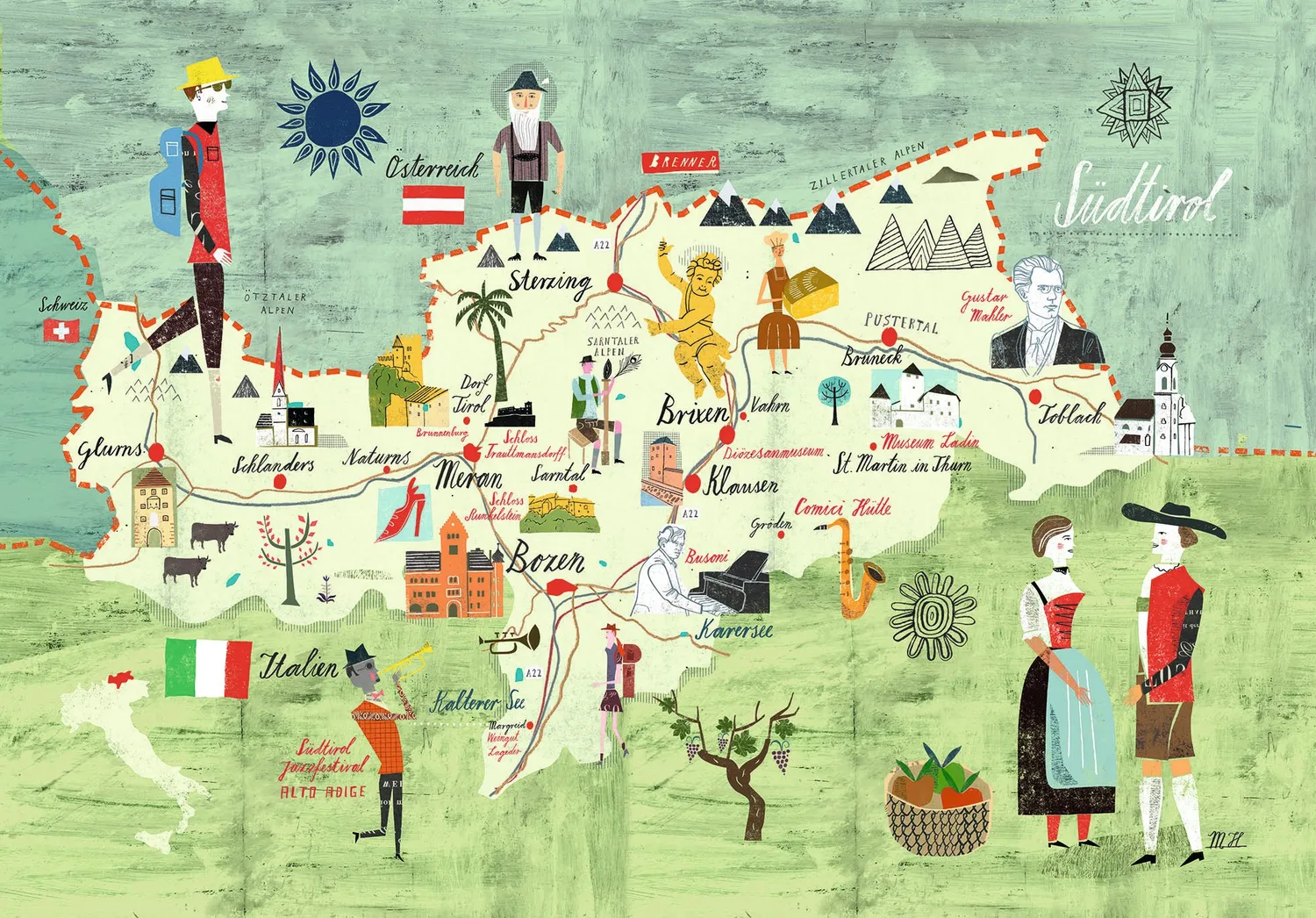 Gestalten A Map of the World Bildband Karten Illustration