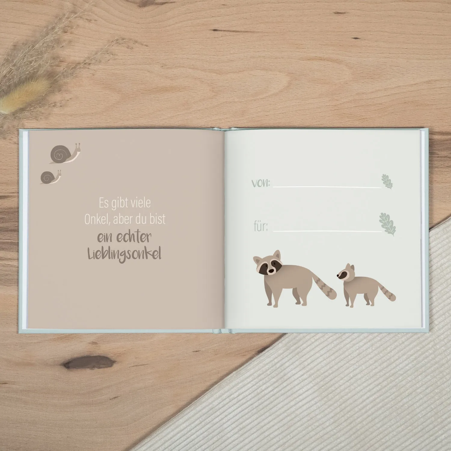MINTKIND Lieber Onkel du bist toll Geschenkbuch 32 Seiten