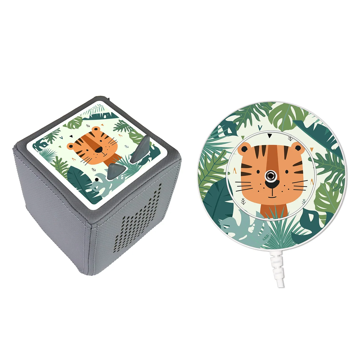 MeinBaby123 Toniebox Schutzfolie Tiger Dschungel Bundle 2er Set
