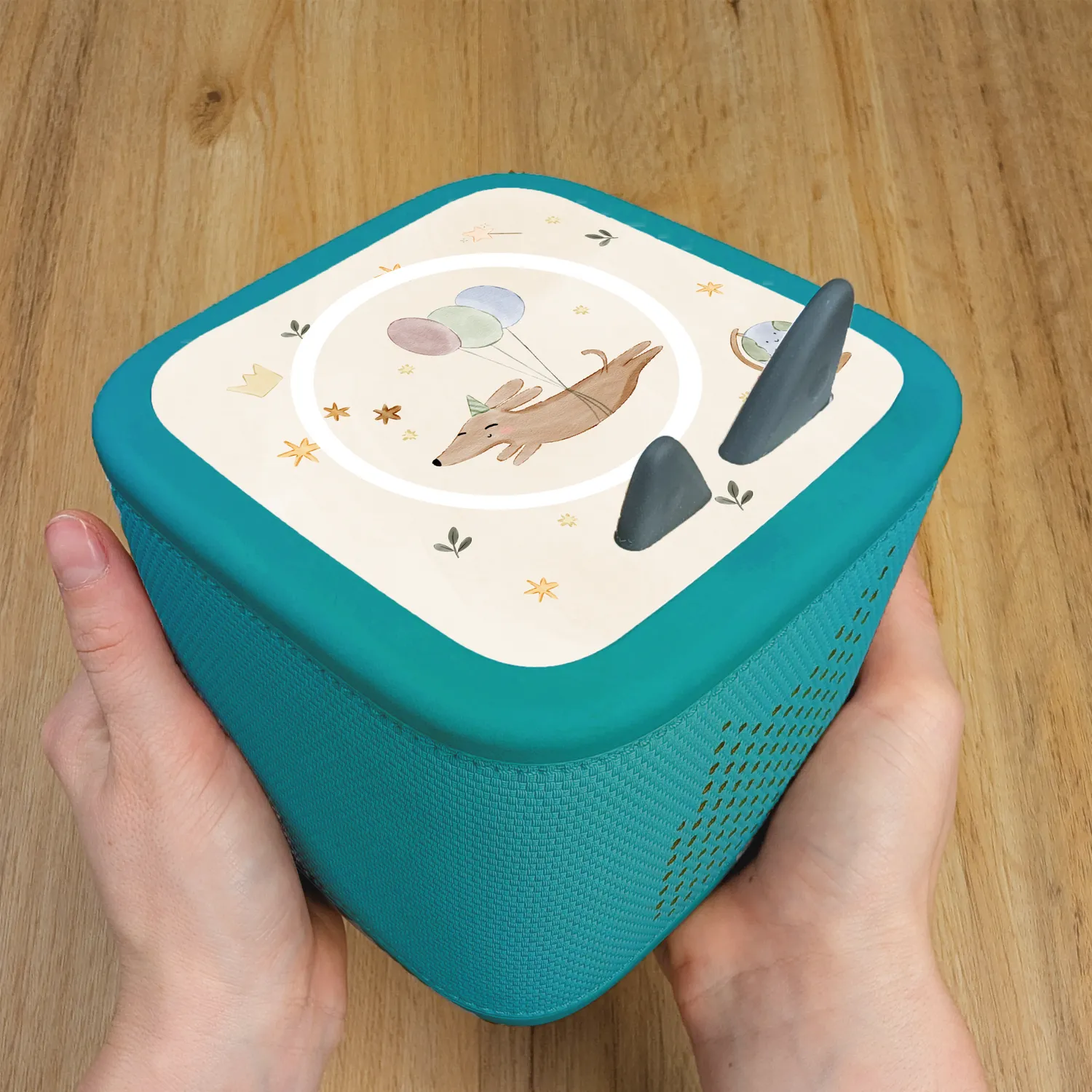 MeinBaby123 Toniebox 2 Schutzfolie Hund Luftballons Sticker