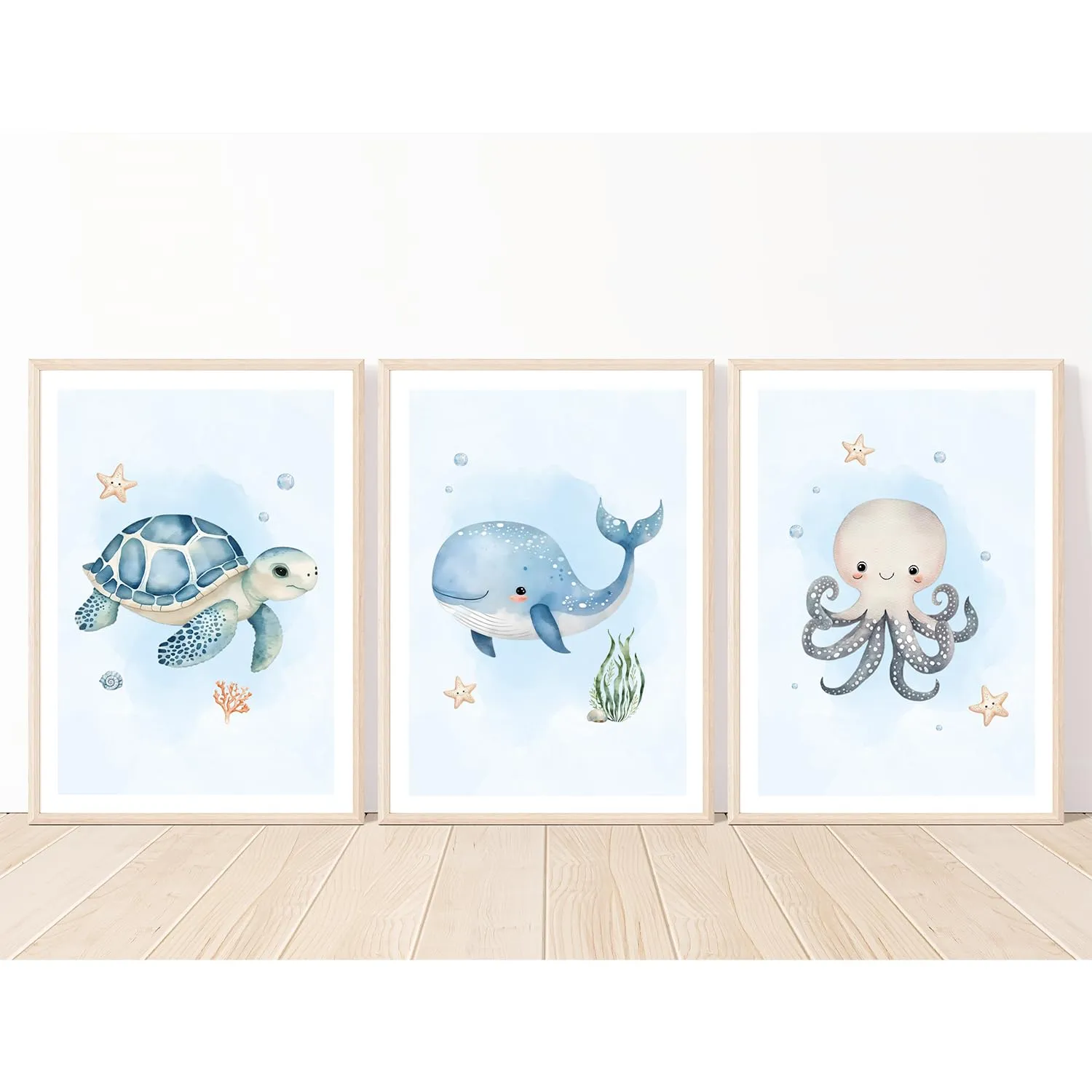 MeinBaby123 Unterwasserwelt Poster 3er Set A4