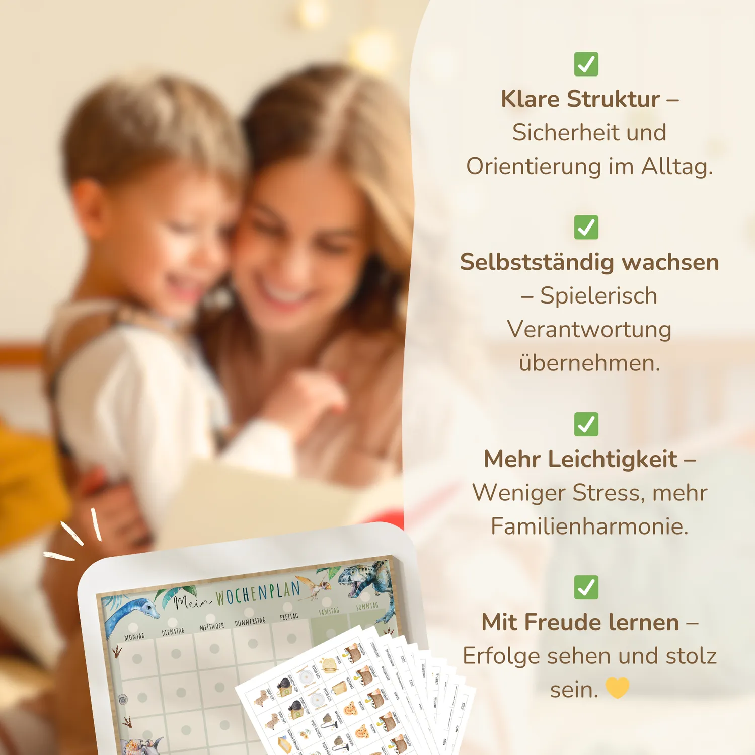 MeinBaby123 Dino Wochenplan Kinder zum Ausdrucken
