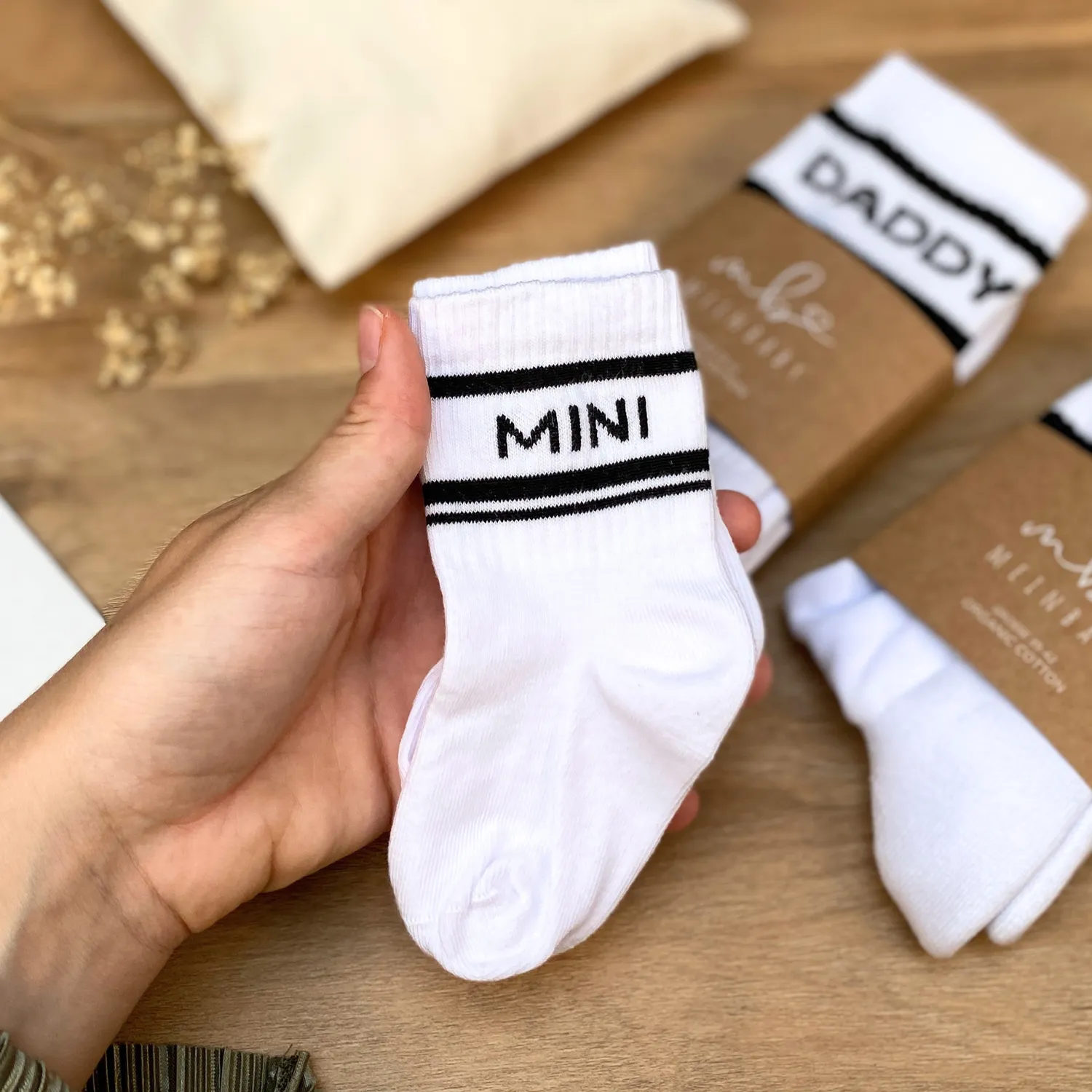MeinBaby123 Mommy & Mini Retro-Socken Set Bio-Baumwolle