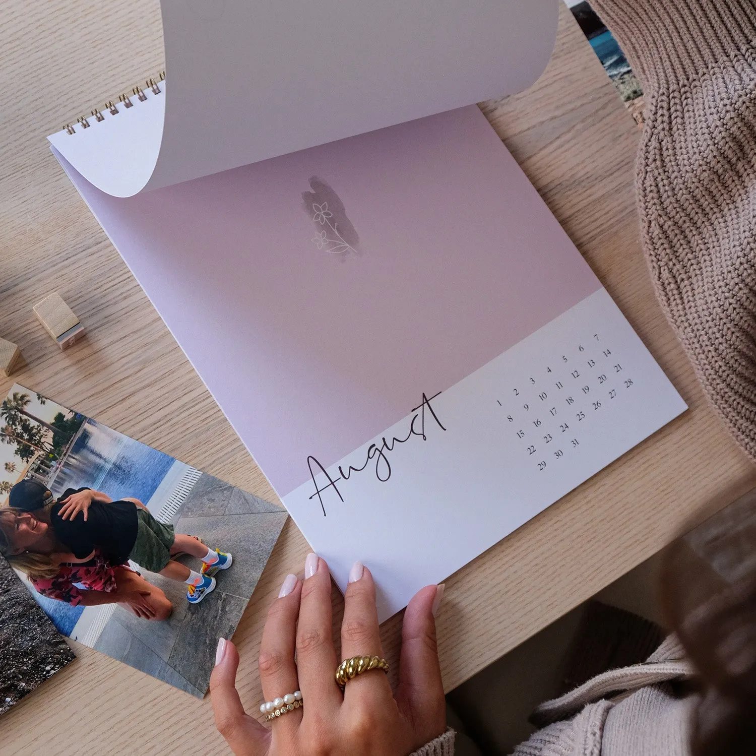 MINTKIND kind of hazel Bastelkalender A4 Ringbindung