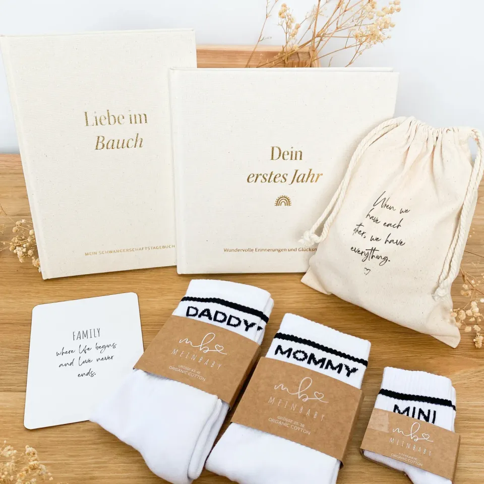 MeinBaby123 SSW-Tagebuch Babyalbum Socken Komplett-Set